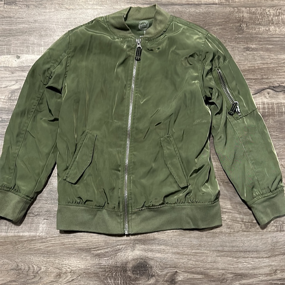 Wonder nation satin like jacket. Size 8